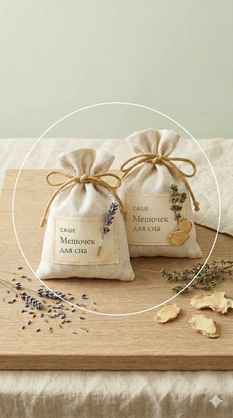 Саше — травяной мешочек для сна